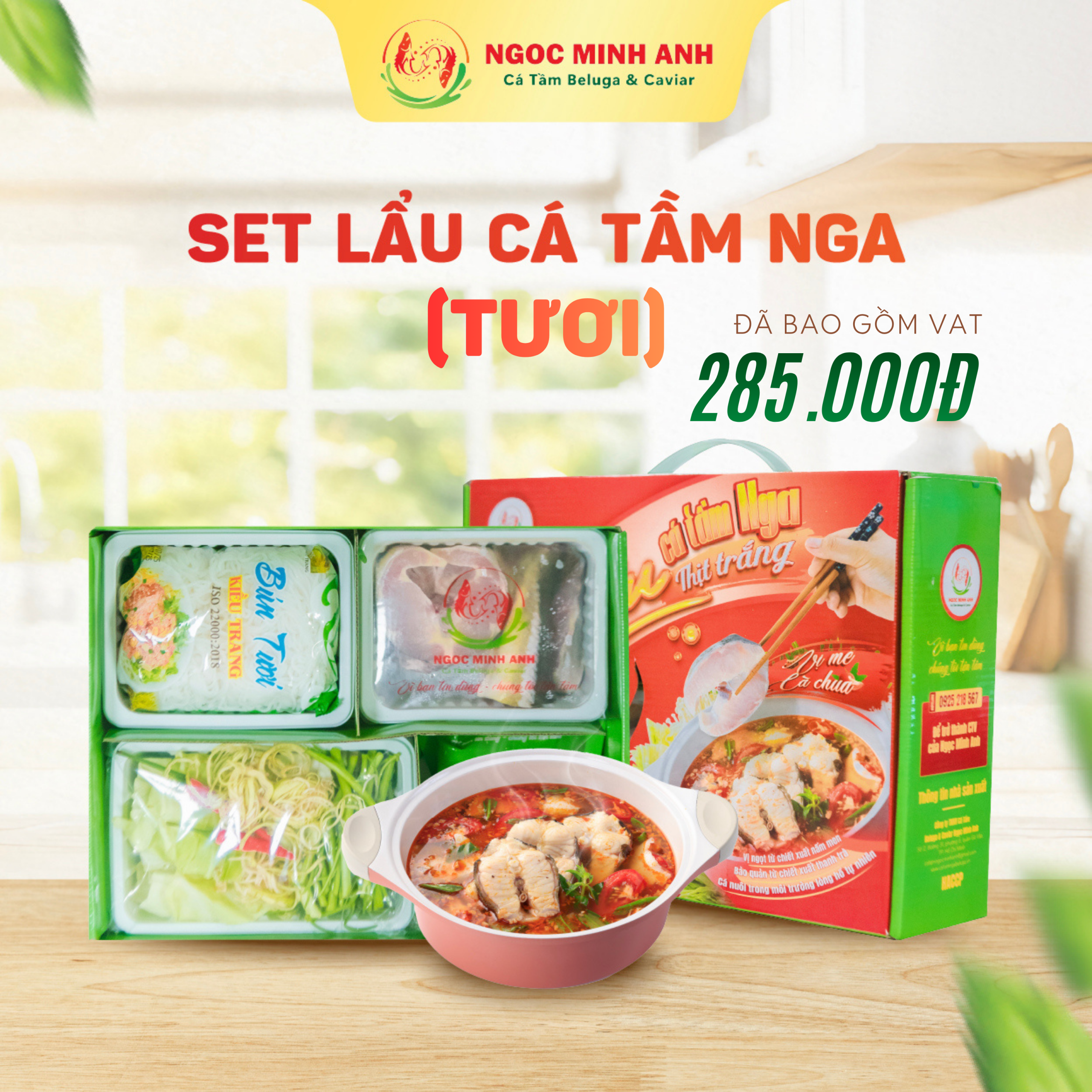 3 Bảng giá cá tầm và caviar Ngọc Minh Anh